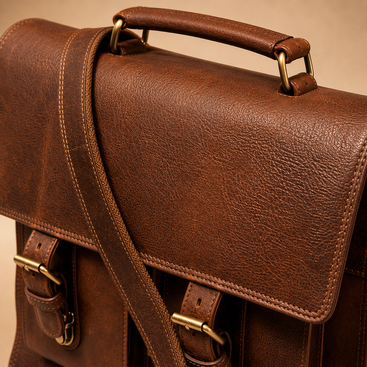Harvey Leather Laptop Briefcase