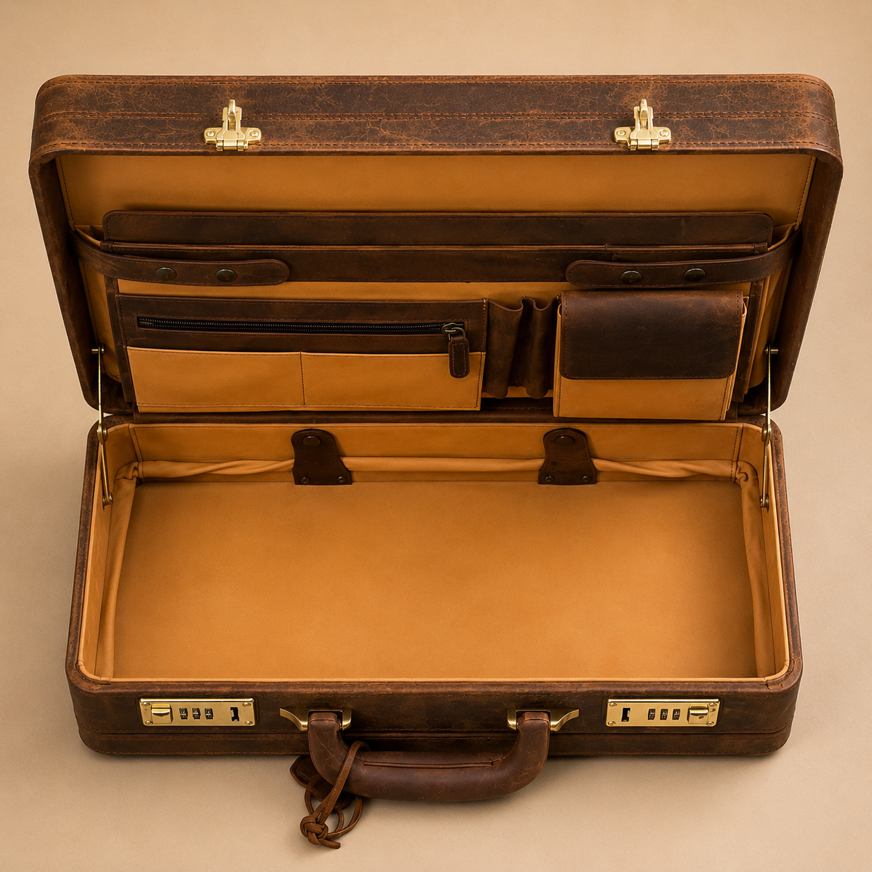 Krishna Leather Briefcase