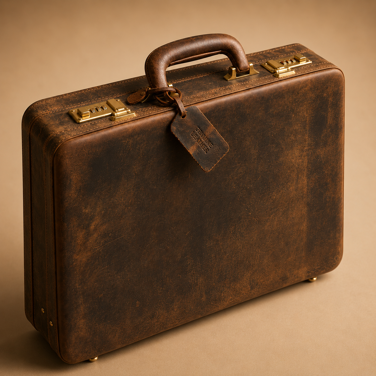 Krishna Leather Briefcase
