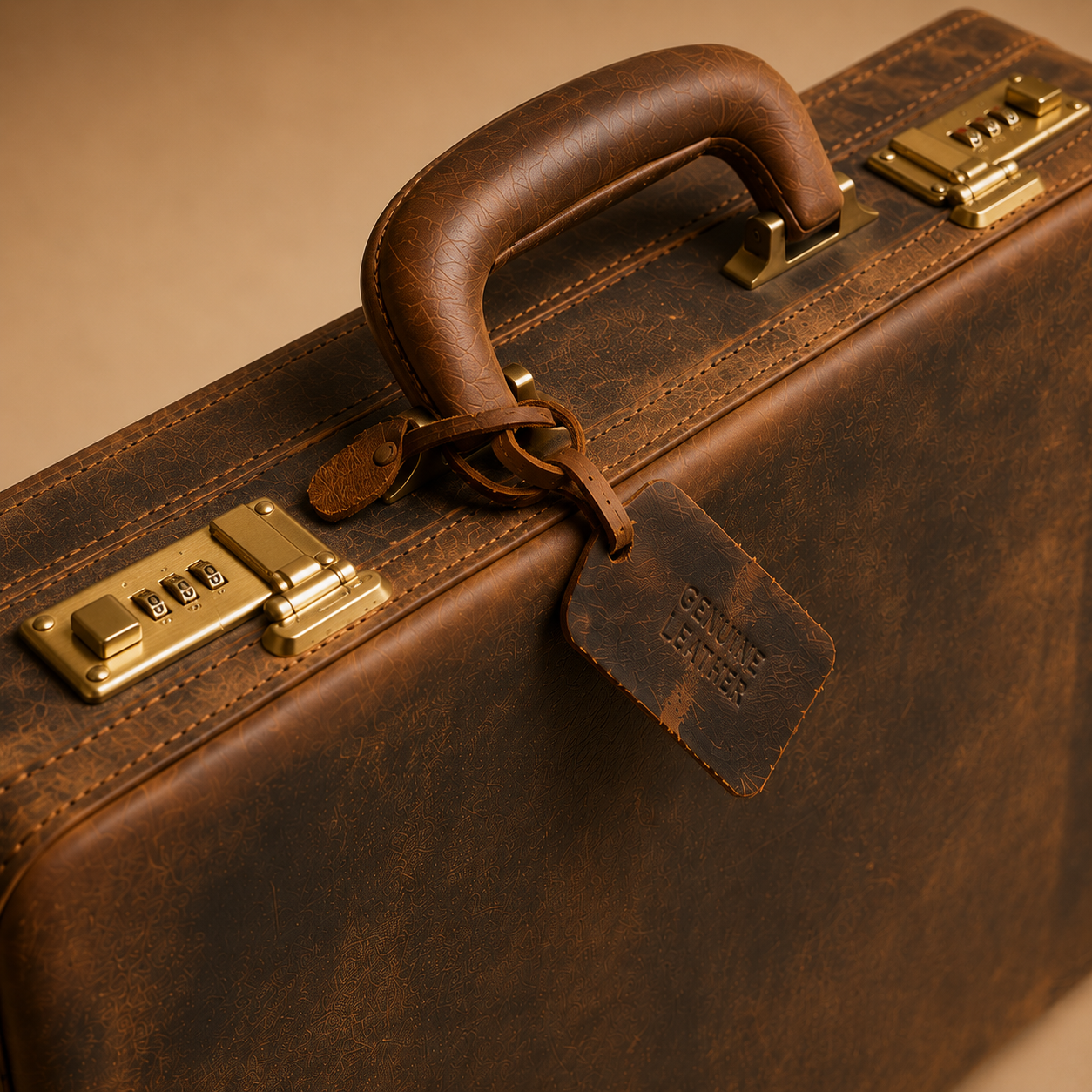 Krishna Leather Briefcase