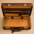 Krishna Leather Briefcase - Dark Brown